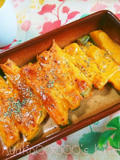 簡単節約♪かぼちゃの皮のチーズ焼き-レシピのメイン写真