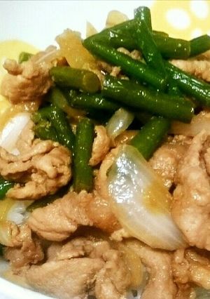 豚肉とにんにくの芽のスタミナ丼♥簡単☆-レシピのメイン写真