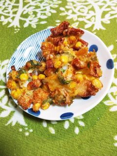 イカとちくわとコーンとそして…かき揚げ-レシピのメイン写真