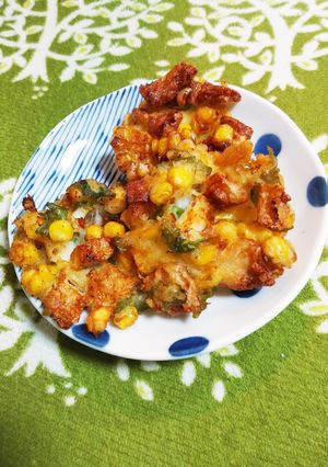 イカとちくわとコーンとそして…かき揚げ-レシピのメイン写真