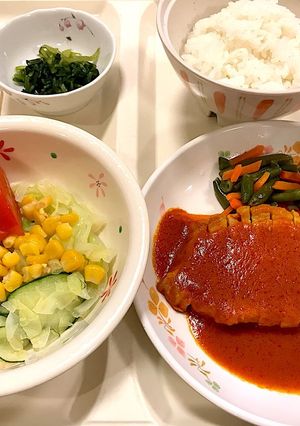 豚肉トマトソース【病院食】-レシピのメイン写真