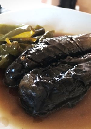 茄子丸ごと１本♪フライパンでとろとろ茄子-レシピのメイン写真