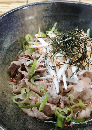 【糖質制限】時短・ピリ辛冷やし肉そば-レシピのメイン写真
