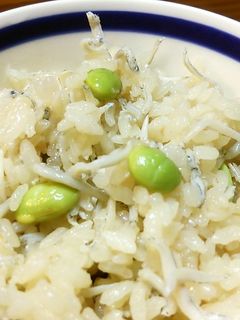 枝豆シラス炊き込みごはん。-レシピのメイン写真