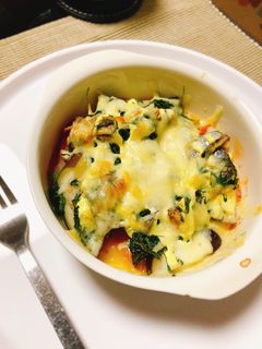 健康おかず♡鯖缶とトマトの大葉グラタン-レシピのメイン写真
