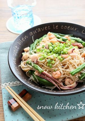 中華風海鮮ビーフン炒め-レシピのメイン写真