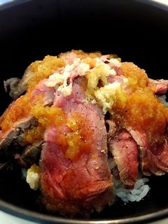 激ウマ!さっぱりローストビーフ丼-レシピのメイン写真