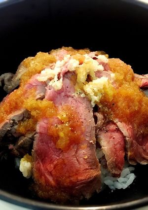 激ウマ！さっぱりローストビーフ丼-レシピのメイン写真