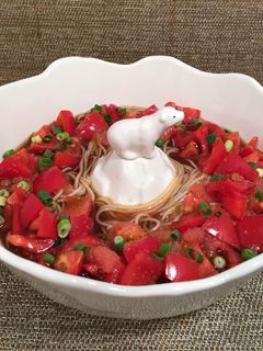 めんたいトマトそうめん-レシピのメイン写真