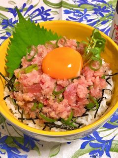 焼肉のタレで☆ネギトロユッケ丼!-レシピのメイン写真