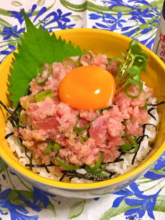 焼肉のタレで☆ネギトロユッケ丼!-レシピのメイン写真