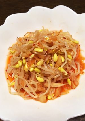 豆もやしのキムチ味 塩麹入り！-レシピのメイン写真