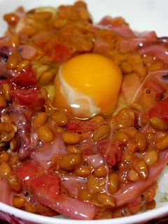 梅塩辛納豆丼-レシピのメイン写真