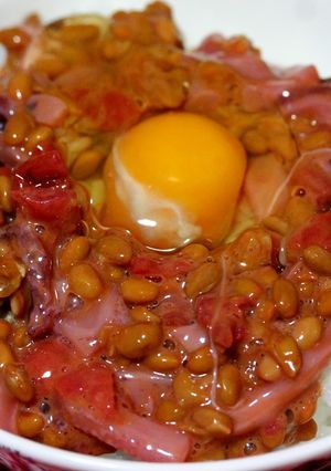梅塩辛納豆丼-レシピのメイン写真
