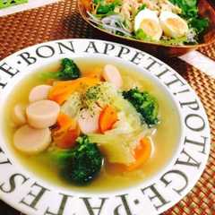 รูปของ 魚肉ソーセージでポトフ☆