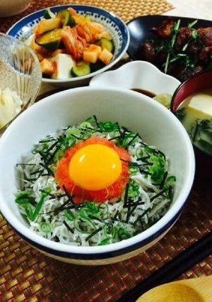 明太子シラス丼-レシピのメイン写真