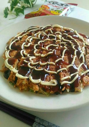 ベビースターラーメン入りお好み焼き-レシピのメイン写真