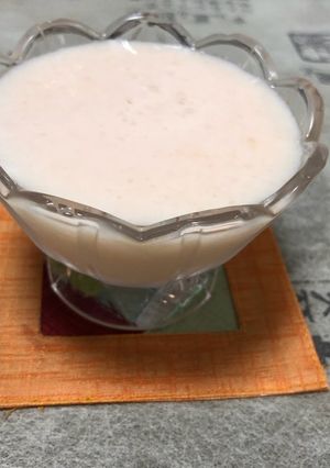 冷たい薄桃色の桃スープ〜ヨーグルト風味-レシピのメイン写真