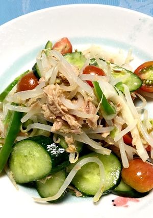 ツナ缶と夏野菜和え-レシピのメイン写真