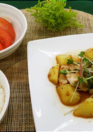 鶏肉の香味野菜サラダ仕立て（腎臓病食）-レシピのメイン写真