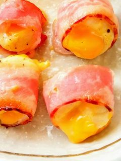 チキンとチェダーのベーコン巻き-レシピのメイン写真