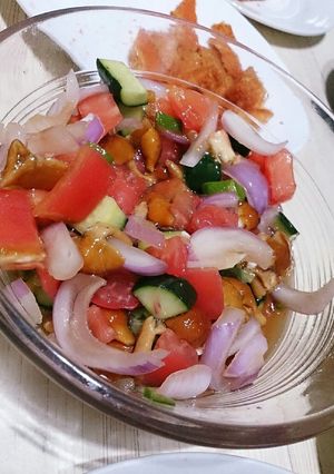 なめこでつるつる食べれるサラダ-レシピのメイン写真
