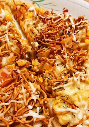 簡単★遊び心♪【ベビースターのピザパイ】-レシピのメイン写真
