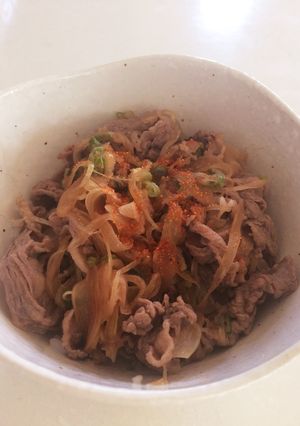 さっぱりぽん酢豚丼-レシピのメイン写真