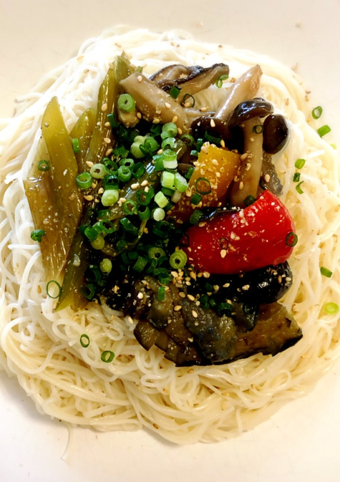つくおきアレンジ揚げない揚げ浸し素麺-レシピのメイン写真