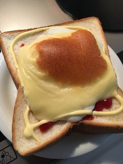 ハムエッグトースト!休日にお勧め-レシピのメイン写真