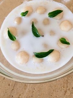 豆腐白玉。ココナッツシロップで。-レシピのメイン写真