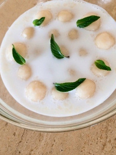 豆腐白玉。ココナッツシロップで。-レシピのメイン写真