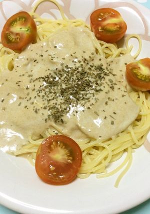 ゴルゴンゾーラとケチャップの冷製スパ-レシピのメイン写真