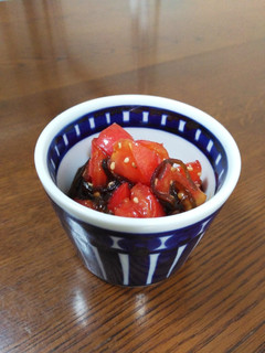 5分で出来る!トマトの塩昆布和え-レシピのメイン写真