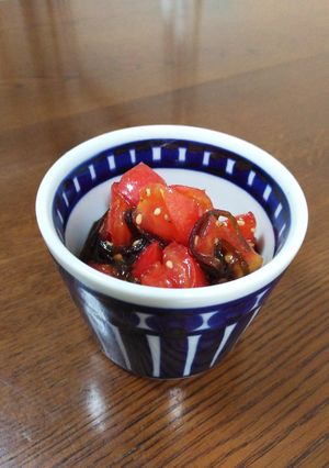 5分で出来る!トマトの塩昆布和え-レシピのメイン写真