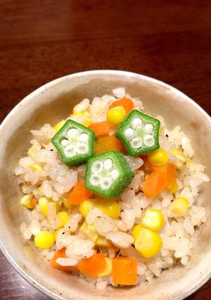 簡単★とうもろこし＆にんじん炊き込みご飯-レシピのメイン写真