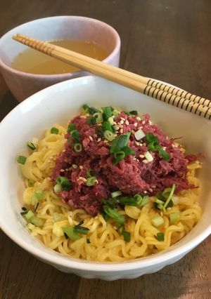 汁なしコンビーフラーメン-レシピのメイン写真