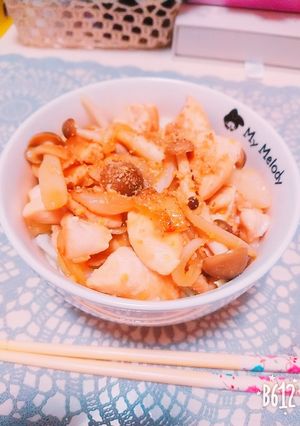 味噌でこってり焼き鳥丼-レシピのメイン写真