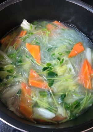 あまり野菜で簡タンメン(春雨ヌードル)-レシピのメイン写真