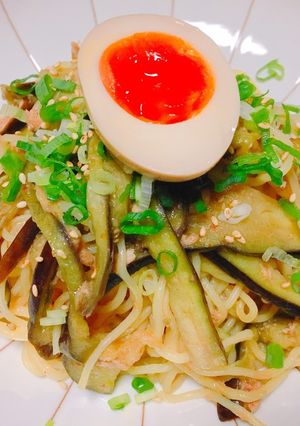 【超簡単レンジで15分】無限なす焼きそば-レシピのメイン写真