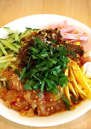 ひやむぎで冷やし中華-レシピのメイン写真