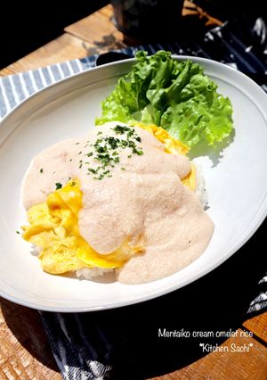 明太子クリームオムライス-レシピのメイン写真