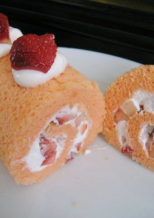 雛祭りに♪トースターで苺のロールケーキ♪-レシピのメイン写真