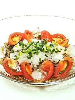 おろしポン酢冷やしトマト蕎麦-レシピのメイン写真