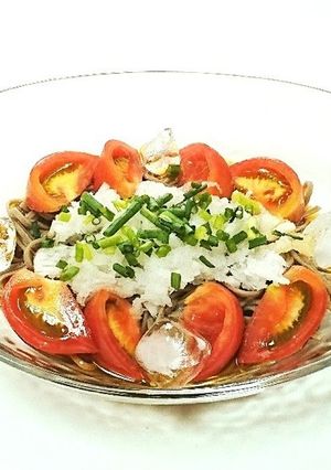 おろしポン酢冷やしトマト蕎麦-レシピのメイン写真