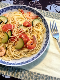 生トマトとエビのパスタ-レシピのメイン写真