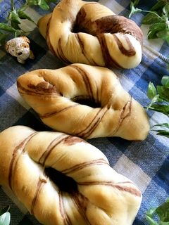 発酵1分!時短パン★白黒ねじりパン-レシピのメイン写真