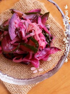 夏野菜で柴漬け★梅酢で-レシピのメイン写真