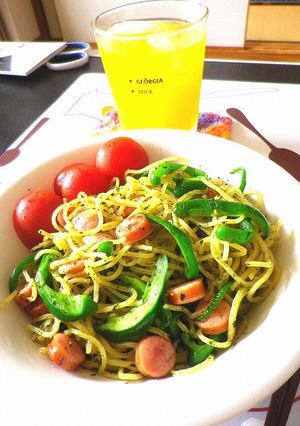 お湯を沸かさないパスタ調理法＜バジリコ＞-レシピのメイン写真