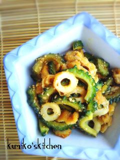 夏はゴーヤ❗️ゴーヤとちくわの味噌炒め-レシピのメイン写真
